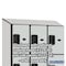 Salsbury Industries 4 Tier Designer Locker, 54"Wx76"Hx18"D, 12 Door, Gray 18-24368GRY - alternate 2